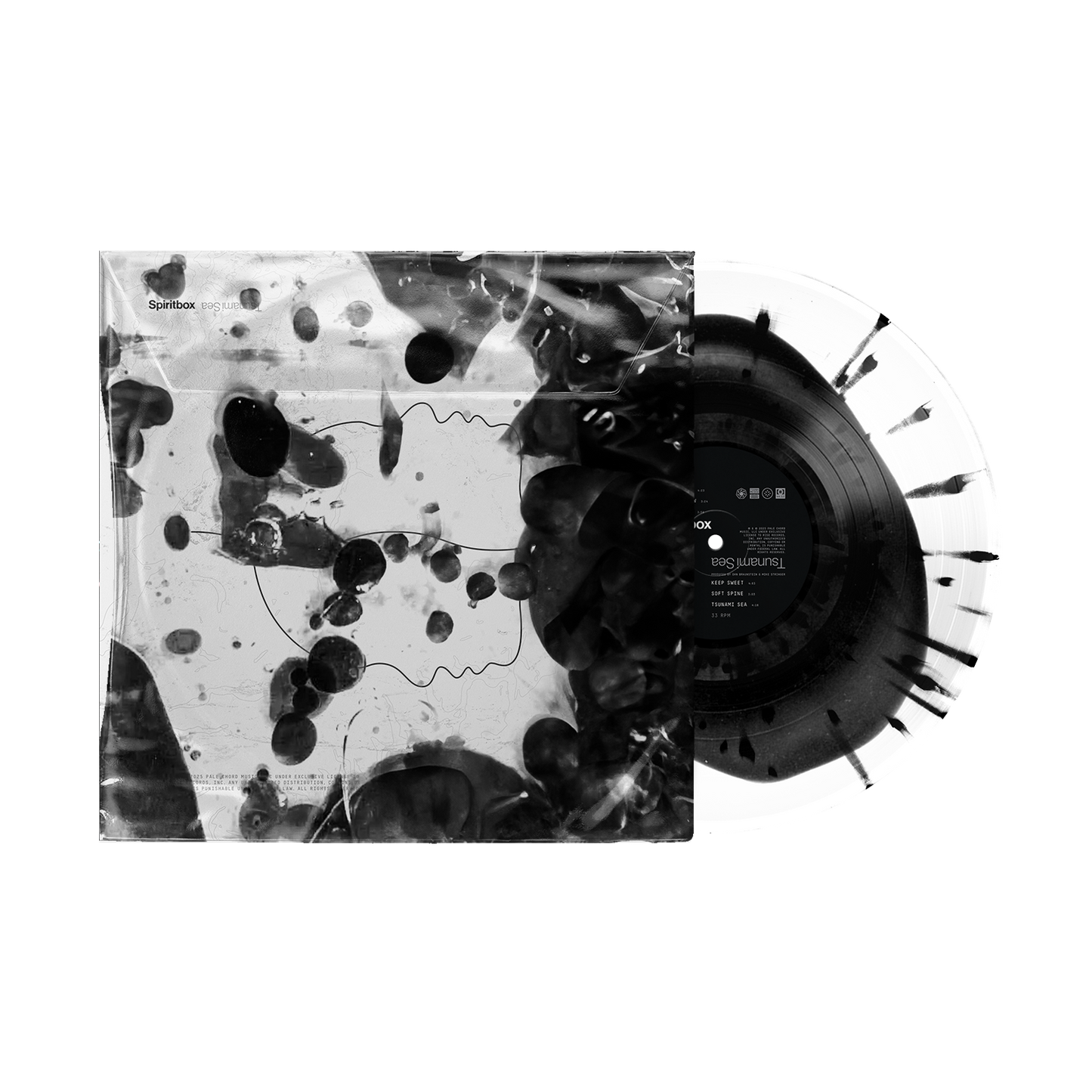 Tsunami Sea: Limited Black in White Splatter Vinyl LP (w/ Water Cover)